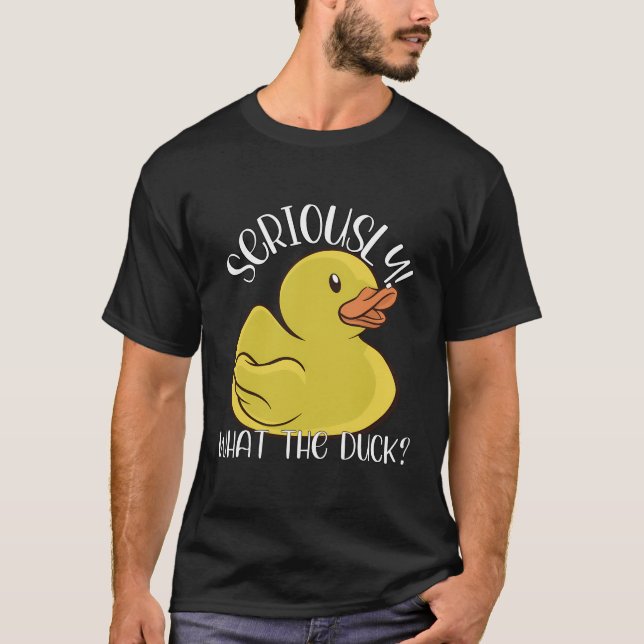 Was für ein Kleiderstück für die Duck Funny Rubber T-Shirt (Vorderseite)
