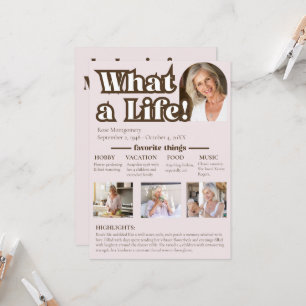 Was für ein Leben in Erinnerung an die Geschichte  Einladung