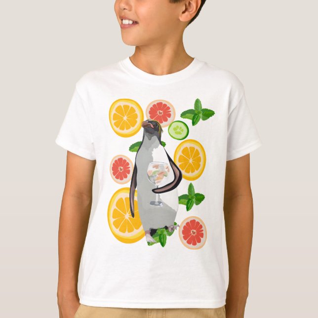 Was für ein Lieblingsdrink für Pinguine T-Shirt (Vorderseite)