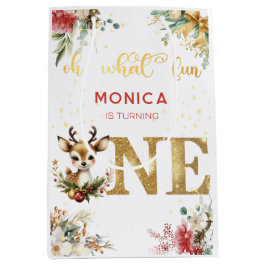 Was für ein lustiger Weihnachtsgeschenk zum ersten Mittlere Geschenktüte