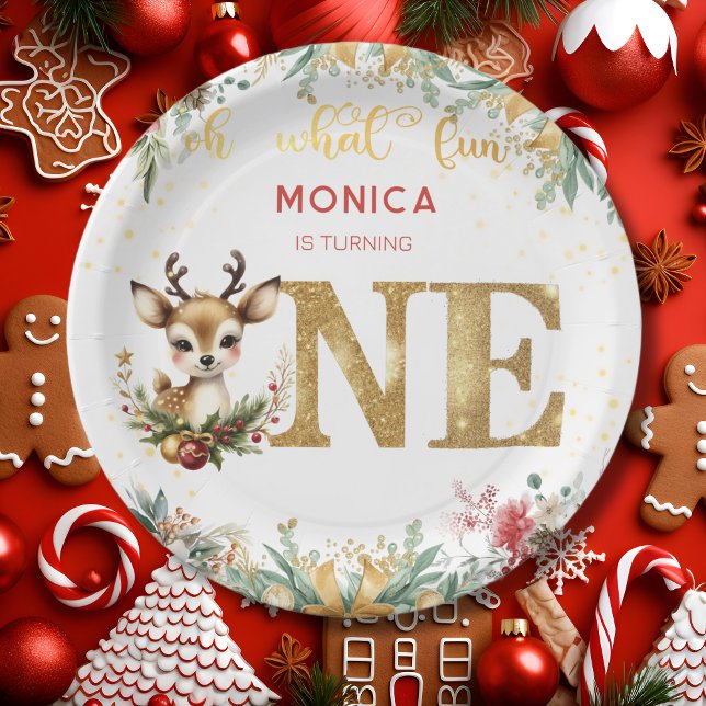 Was für ein lustiger Weihnachtsgeschenk zum ersten Pappteller (Von Creator hochgeladen)