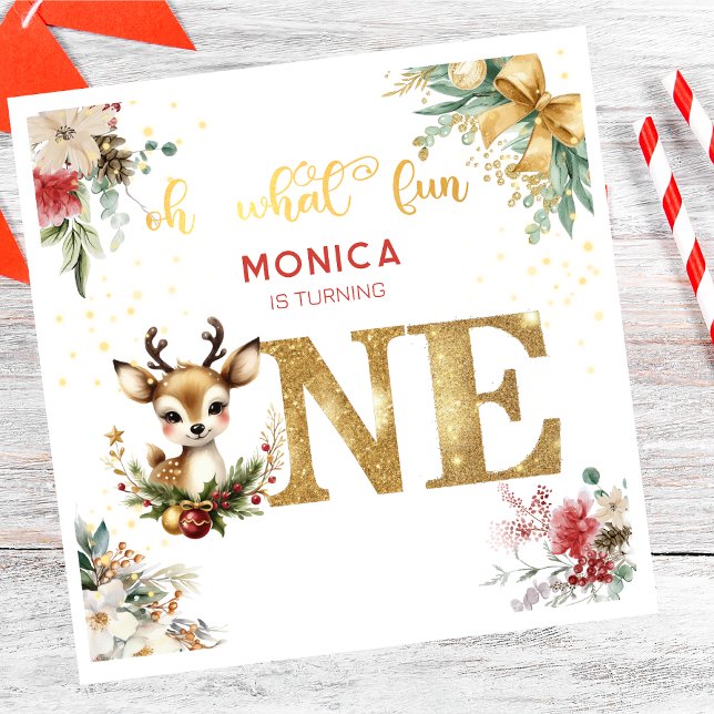 Was für ein lustiger Weihnachtsgeschenk zum ersten Serviette (Von Creator hochgeladen)