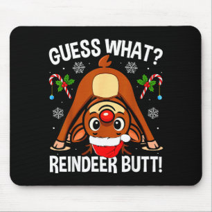 Was für ein Rentierhintern Weihnachten Santa Lusti Mousepad
