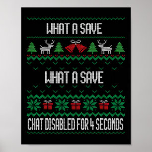 Was für ein Save-Chat deaktiviert Vintage Retro Ro Poster
