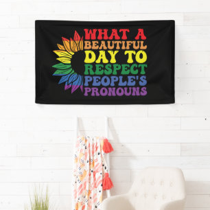 Was für ein schöner Tag, um die Menschen anderer z Banner