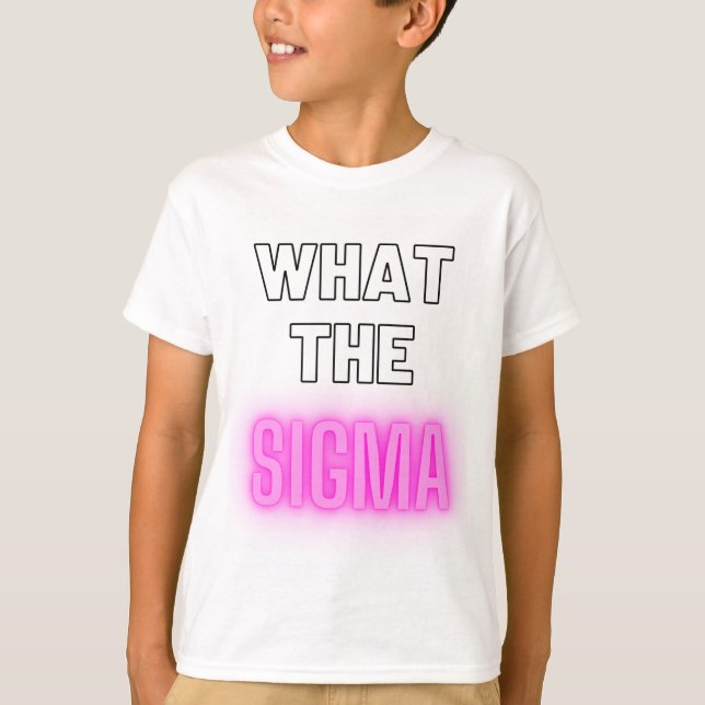Was für ein Sigma-Gen-alpha-Hemd rosa ist T-Shirt (Vorderseite)