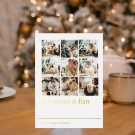 Was für ein Spaß | Collage Foto | Happy Holiday Folien Feiertagskarte