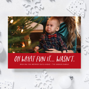 Was für ein Spaß das Weihnachts-Foto nicht lustig Feiertagskarte