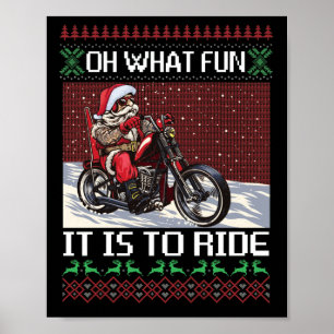 Was für ein Spaß es macht, mit dem Motorrad von  Poster