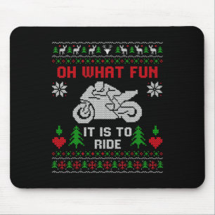 Was für ein Spaß es macht, Motorrad zu fahren, häs Mousepad