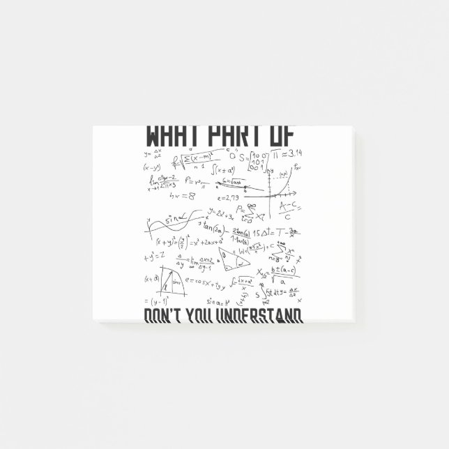 Was für ein Teil verstehen Sie nicht Post-it Klebezettel (Vorderseite)