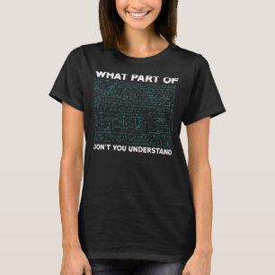 Was für ein Teil versteht ihr nicht als Mathematik T-Shirt