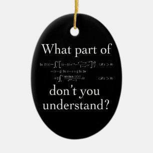 Was für ein Teil von... Weiß im Dunkeln Keramik Ornament