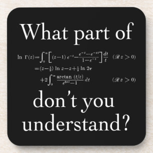 Was für ein Teil von... Weiß im Dunkeln Untersetzer