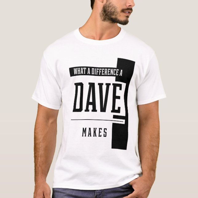 Was für ein Unterschied eine Dave macht - Familien T-Shirt (Vorderseite)