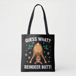 Was für ein Weihnachtswitz über das Rentierhintern