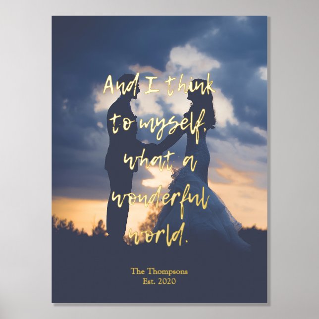 Was für ein wunderbares Foto in der Welt Foliendrucke (Vorderseite)