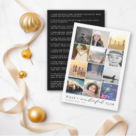 Was für ein wunderbares Jahr im Review 12 FotoColl Feiertagskarte