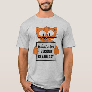 Was für ein zweites Frühstück? Cartoon Chat lustig T-Shirt