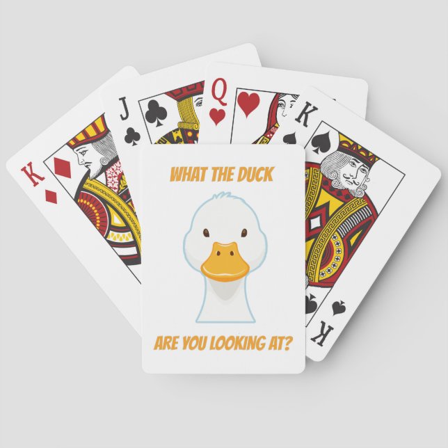 Was für eine Ente schaust du dir an? Spielkarten (Rückseite)