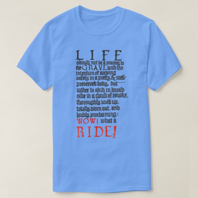 Was für eine Fahrt T-Shirt (Design vorne)