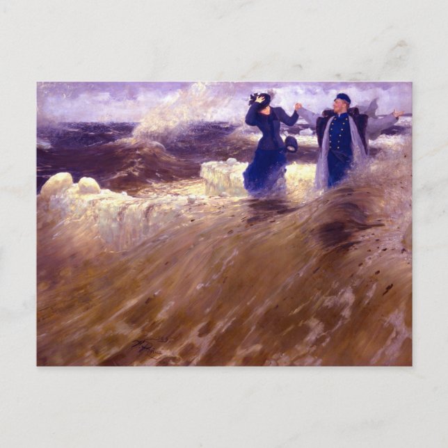 Was für eine Freiheit! von Ilya Repin Postkarte (Vorderseite)