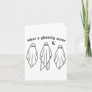 Was für eine geistreiche Szene fällt Retro Hallowe Karte