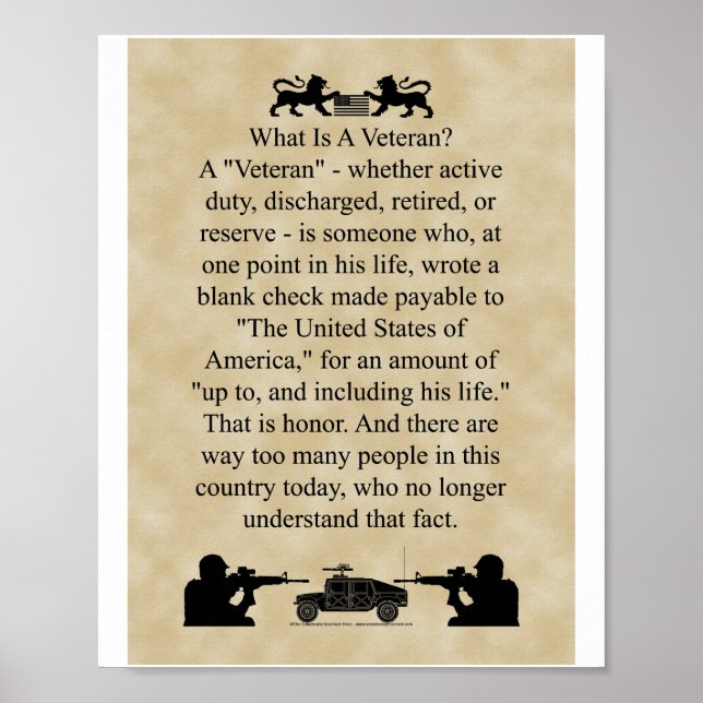 Was für eine kleinere Veteran-Version Poster (Vorne)