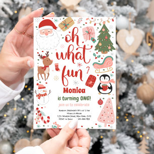 Was für eine lustige Weihnachtsfeier Einladung