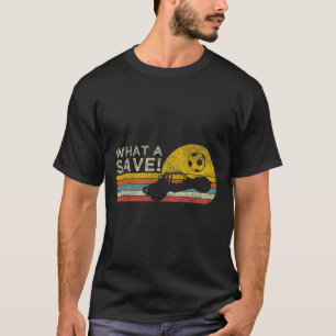Was für eine Rettung Vintage Retro Raketenfußball T-Shirt
