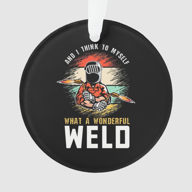 Was für eine wunderbare Welt Ornament (Vorderseite)