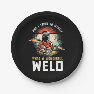 Was für eine wunderbare Welt Pappteller