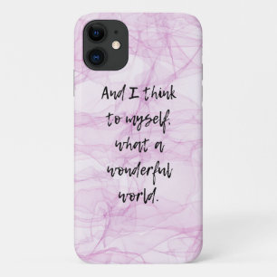 Was für eine wunderbare Welt pink Case-Mate iPhone Hülle