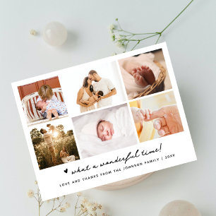 Was für eine wunderbare Zeit einfache 6 Foto Viele Postkarte