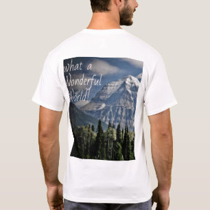 Was für eine wundervolle Welt – Majestätische Berg T-Shirt