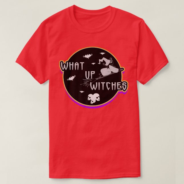 Was für Hexen Hexen zu Halloween Party haben T-Shirt (Design vorne)