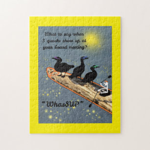 "Was geht ab" mit Enten auf dem SUP-Board Puzzle