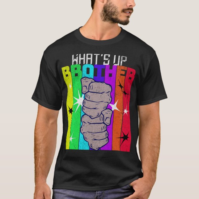 Was Geht Bruder Streamer T-Shirt (Vorderseite)