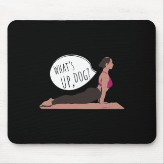 Was geht Hund Lustiger Yoga Für Übungen Männer Fra Mousepad