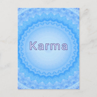Was geht um...Soft Pastel Positive "Karma" Postkarte