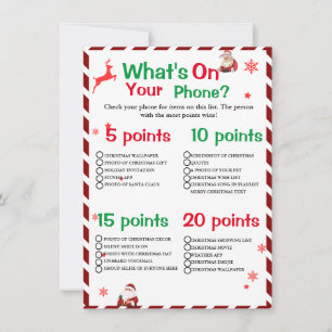 Was gibt es auf der Weihnachtsspielkarte für Ihr H Einladung