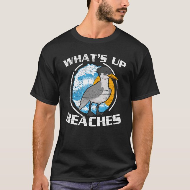 Was gibt's bis Strände Vogelornithologie Seagull T-Shirt (Vorderseite)
