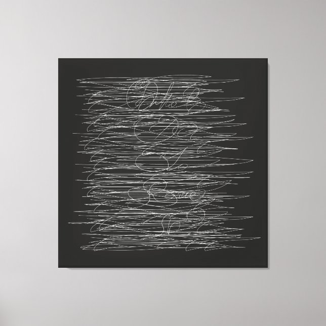 WAS GLAUBEN SIE? LEINWANDDRUCK (Vorderseite)