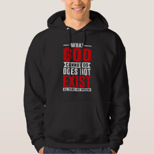 Was Gott nicht existieren kann, das NSPPD-Gebet Hoodie