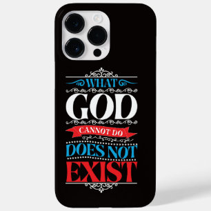 Was Gott nicht tun kann, existiert nicht Case-Mate iPhone 14 Pro Max Hülle