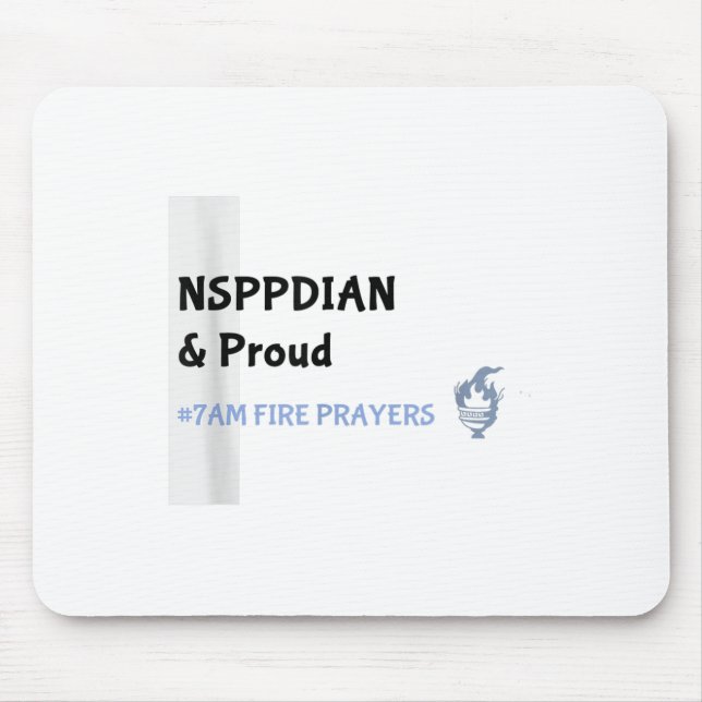 Was Gott Nicht Tun Kann Existiert Nicht Nsppd Gebe Mousepad (Vorne)