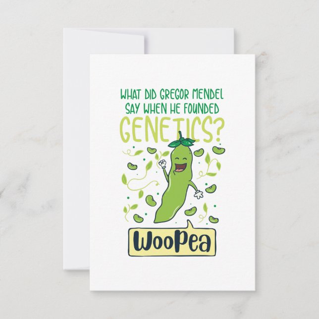 Was Gregor Mendel sagte, als er Genetik gründete Karte (Vorderseite)