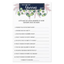 Was Groom sagt Pampas Grass BridalShower Game Card
