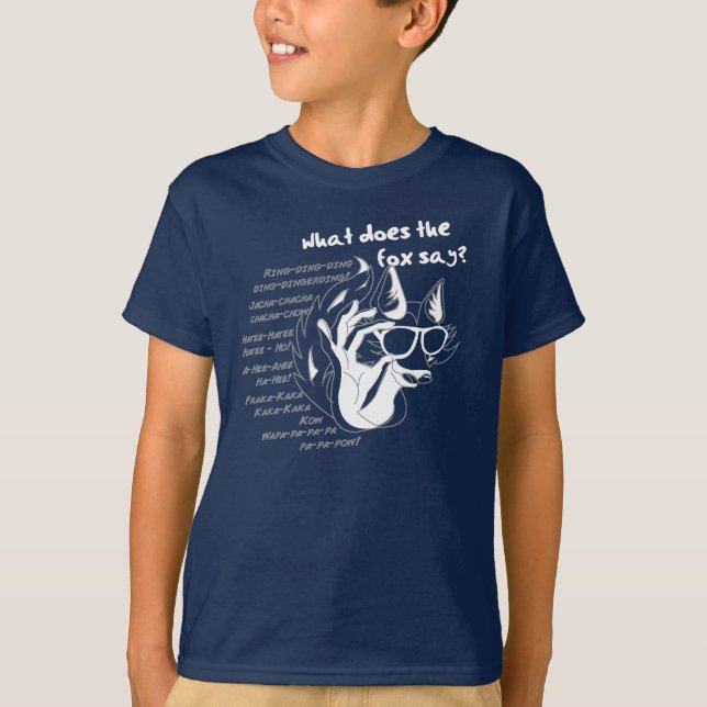 Was hat der Fox gesagt? T-Shirt (Vorderseite)