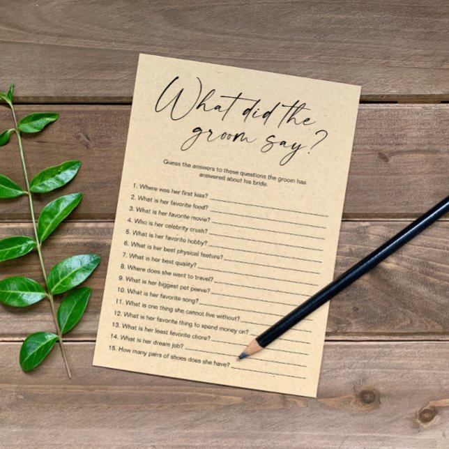 Was hat der Groom gesagt, Brautparty-Spiel Programm (Von Creator hochgeladen)